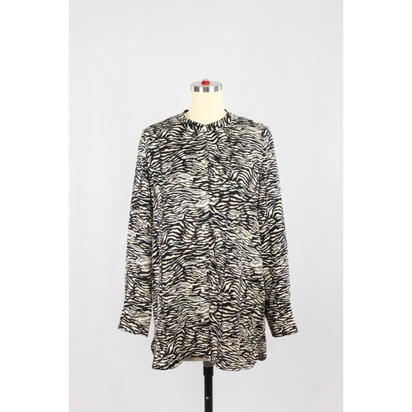 Aritzia LITTLE MOON Paloma Printed Button Up Shirt Blouse, Size XS - Picture 1 of 16